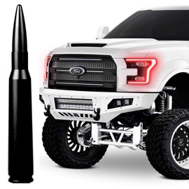 50 Caliber Black Bullet Antenna for All Ford F150 F250 F350 F450 F550 Platinum King Ranch Raptor XL XLT Lariat