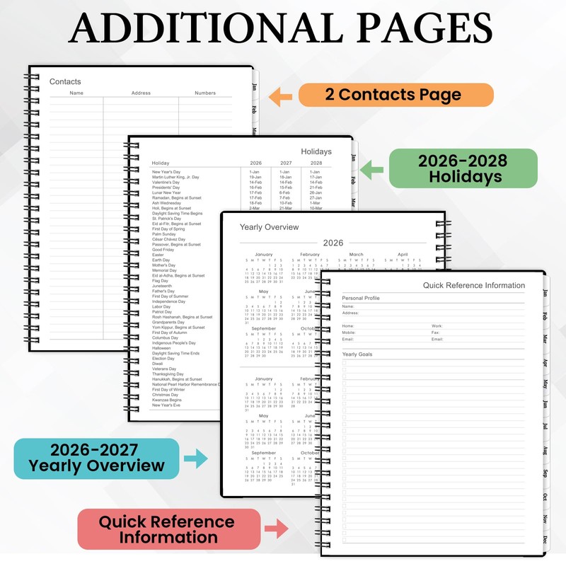 2026 Planner - Planner 2026, 2026 Planner Weekly and Monthly,
