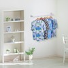 30inch Wall/Ceiling Mounted Detachable White Iron Clothes Bar Heavy Duty