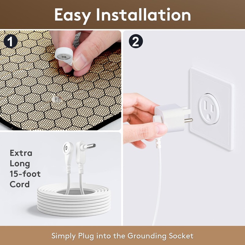 XKETA Grounding Mat for Bed King: Indoor Earth for Deeper
