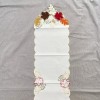 Collections Etc Fall Leaves Table Runner Multicolor Ivory Cut Out