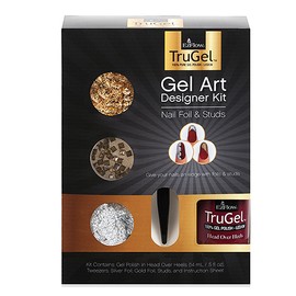 EzFlow TruGel Gel Art Designer Kit - Nail Foil & Studs 42550