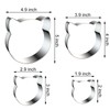 Cat Face Head Cookie Cutters Shapes Set with Assorted Sizes