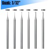 IMCCZONY 6Pcs Cylinder Cone Shape Carving Burr Sets 3/32inch Shank