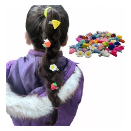 Xa 50 Mini Pinzas Cuca Piojito Broche Para Cabello Niñas Mix