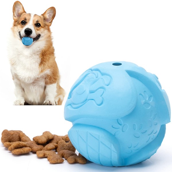 Nobleza Dog Treat Ball, Durable Safe Rubber IQ Dog Food