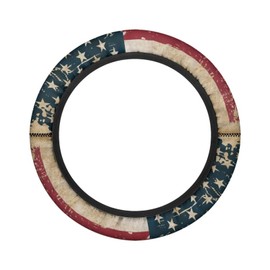 Darisoco American Flag Golf Cart Steering Wheel Cover 1PCS Sun Shade Cover Auto Interior Protector Car Rudder Sun Heat Shield Easy to Use