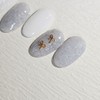 Snowdoll handmade nail tips - Coffin Midi / 스노우돌 수제네일팁