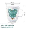 Fun Christmas Coffee Mugs Holiday Cups, 10oz Double Wall Glass