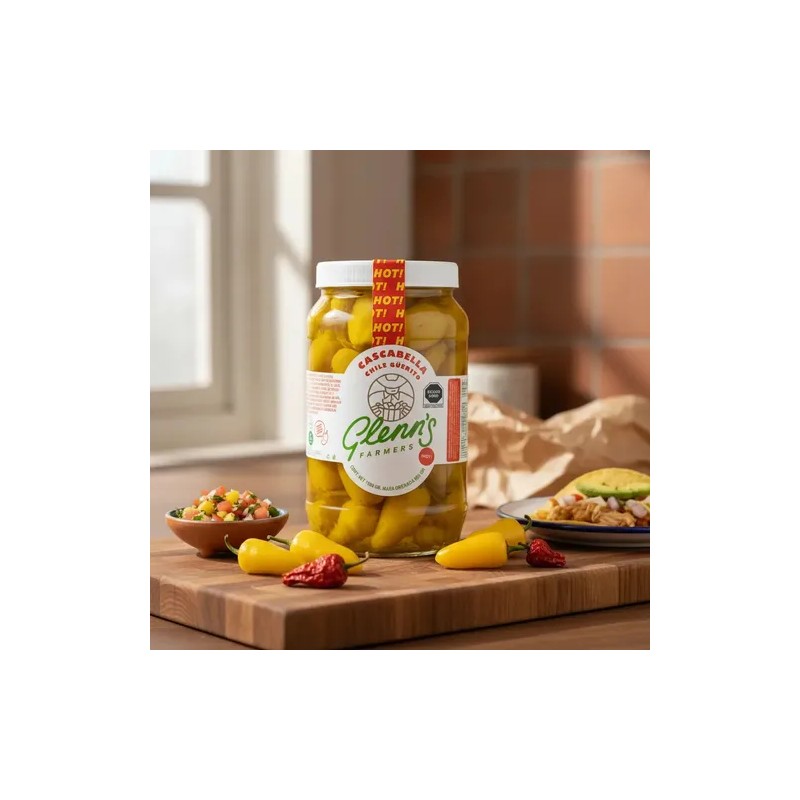 Chile Güerito Cascabella Glenn Farmers 1.3kg Calidad Premium