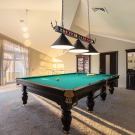 LuoliiTa Pool Table Light, 58" Billiard Light for 7' 8' 9' Pool Table, Hanging Billiards Light for Billiard Room, Game Room, Restaurant, Coffee Shop