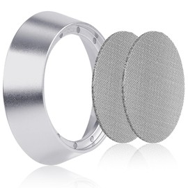 51mm 12 Magnetic Dosing Funnel Set, Espresso Dosing Funnel Puck Screen Kit Aluminum Magnetic Portafilter Funnel with 2 Mesh Filter Coffee Dosing Ring Accessories for Kitchen Coffee Shop