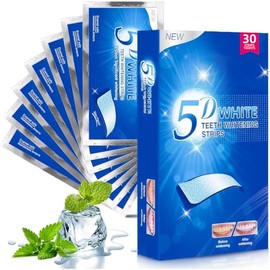 Tiras Blanqueadoras Dientes,30 unidades bandas blanqueadoras de dientes,15 Sesiones blanqueamientos dentales,Tiras para Blanquear los Dientes-Para Limpiar Los Dientes quita Manchas