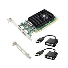 Epic IT Service - Quadro NVS 310 Dual displayports, with Two DP to DVI adapters, and Half and Full Size Brackets for Either SFF or Regular Full Size Computer(1 Year Warranty)