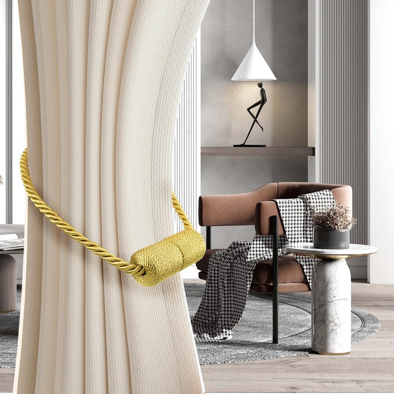 Strong Magnetic Curtain Tiebacks Elegant Decorative Tie Backs Modern Rope