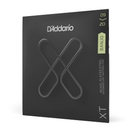 D'Addario XTJ0920, XT Banjo Guitar Strings Nickel Plated Steel, Light, 09-20