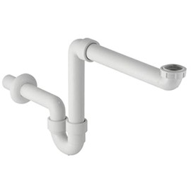 Geberit Space-saving siphon 11/2 "x 40 mm 151.107.11.1,Weiß
