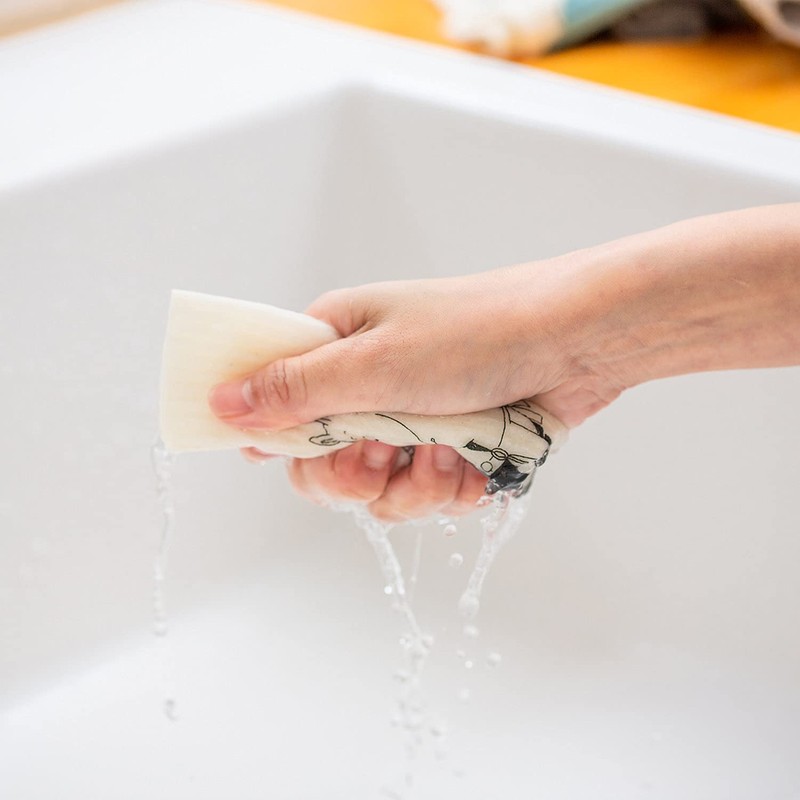 Econfort House Sponge Wipe, Cellulose, Moomin, Papa Reading