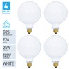 (4 Pack) G25 Incandescent Incandescent Light Bulb 2700K Soft Light,