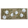 Home Collection by Raghu White Pumpkin Table Runner