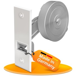 MEISTERBAU - Roller shutter belt winder flush-mounted [made in Germany] - roller shutter winder with cover - roller blind belt winder for roller shutter belt 23 mm [without strap]