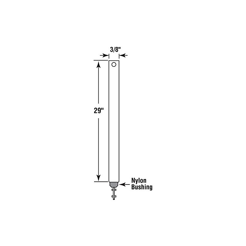 Prime-Line FL 2920 29 In. Spiral Tilt Balance, Red Tip