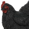 Alpine Corporation WFM100HH-BK Outdoor Rustic Resting Hen Garden Statue, 8"