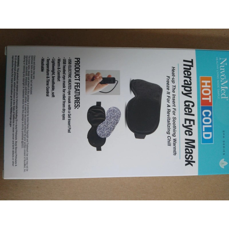 Nuvo Med Hot Or Cold Therapy Gel Eye Mask Nuvo