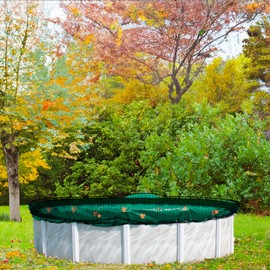 In The Swim 24' Round Leaf Net Cover for Above Ground Swimming Pools - Removes Leaves, Sticks, and Small Debris from Your Winter Cover