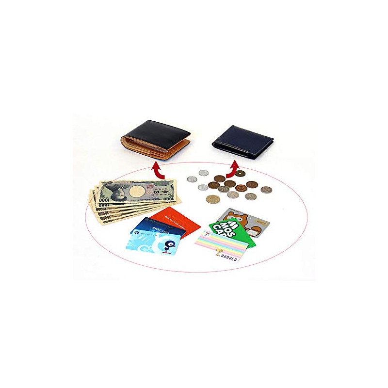 FRUH Folding Wallet, Smart Cowhide Leather, Bifold Wallet, Men's: Wallet-ga-3330991