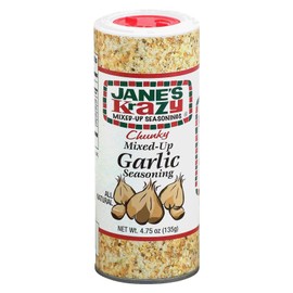 Jane's Krazy mixed-up seasonings, chunky garlic, 4.75-oz., shaker