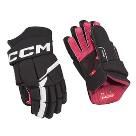CCM Next Ice Hockey Gloves Senior (Black/White, Size: 14)