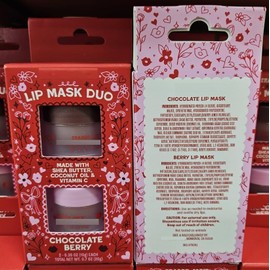 Trader Joe Lip Mask Duo Chocolate Berry 0.7oz 20g (Two Boxes)