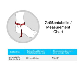 LP Support 757-KM Ankle Support – Ankle Support for Sports and Everyday Use – Sports Bandage – Ankle Brace Size: One Size, Colour: 1 x Black