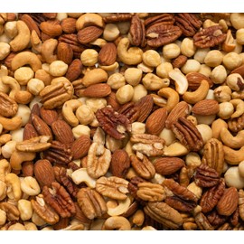 Deluxe Mixed Nuts Raw Natural Unsalted (No Shell) - Compares To Organic Almonds, Walnuts, Cashews, Filberts & Pecans Mix By Farm Fresh Nuts (2 Lb.)