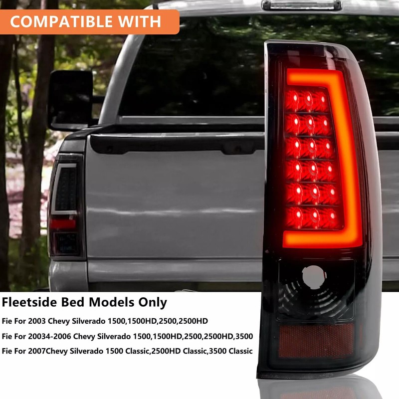 LED Tail Lights Compatible with 2003-2006 Chevy Silverado 1500 2500