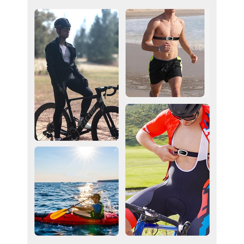 iGPSPORT HR50 Cycling Sports Sensor Chest Strap, Waterproof Bluetooth ANT+