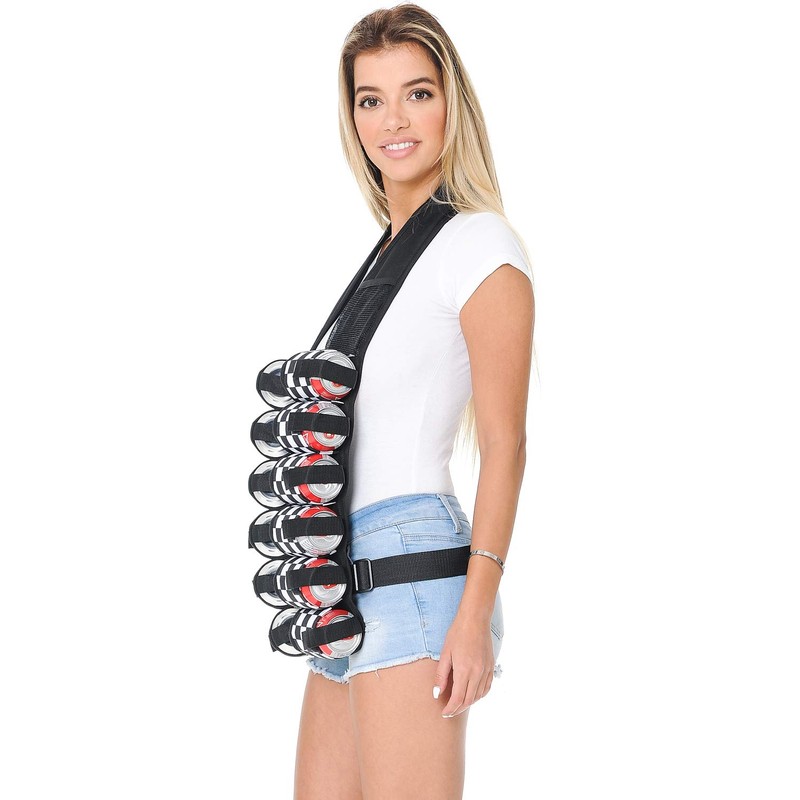 HOPS HOLSTER Ammo Pack 12 Can Beer Belt Vest (Racing