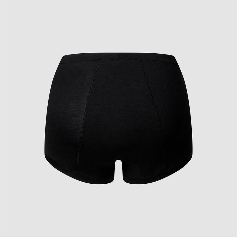 JAJU [JAJU] Women's Modal Hygienic Shorty Panty 3-Pack_Black