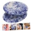 Baluue Natural Massage Stone 2pcs Mini Scraping Plate Anxiety Worry