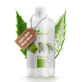 Menatural® Organic Aloe Vera Gel Hair & Body 2-in-1 [Pure Aloe Vera + Vegan] 500 ml | Made in Germany | Organic Aloe Vera Gel 100% Organic | Aloe Vera Gel Organic | Aloe Vera Gel Face | Aloe Vera Hair