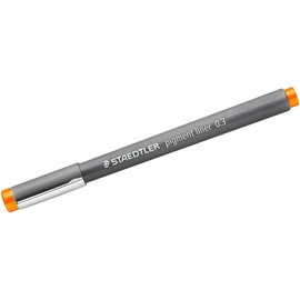 STAEDTLER PIGMENT LINER 0.3MM 30803 (PACK OF 6) ORANGE