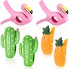 6 Pieces Beach Towel Clips Plastic Large Beach Towel Holders