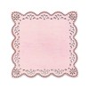 Tokyodo ZE009007-002 Lace Square Plate, Pink, 7.1 inches (18 cm)