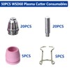 Plasma Cutter Consumables 50PCS WSD60 AG60 Non-Touch Pilot Arc Plasma
