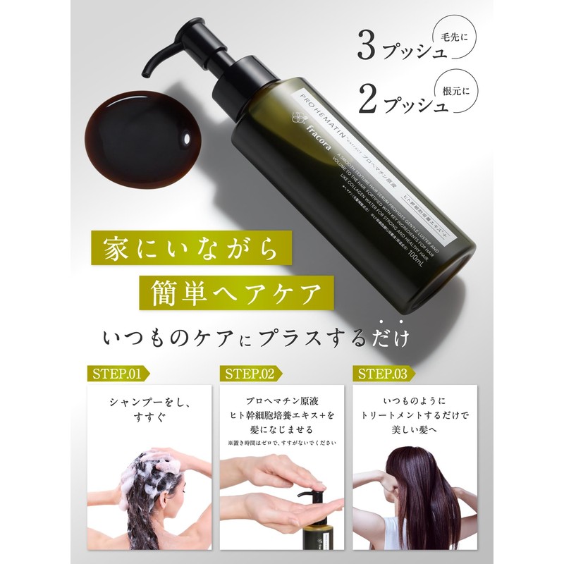Fracola Prohematin Solution, 3.4 fl oz (100 ml), Hair Beauty