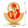 GCT Shirdi SAI Baba Idol Metal Statue for Car Dashboard