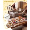 2026 Fillable Charcuterie Numbers Trays, 8.27“ Numbers Charcuterie Board Box