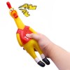 POPLAY 14inch Rubber Chicken Grade Latex Squeeze Chicken Prank Novelty