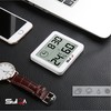SYLQA Room Thermometer with Clock - Smart Mini Thermometer &